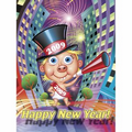 Jumbo New Year Postcards (8-1/2" x 5-1/2")
